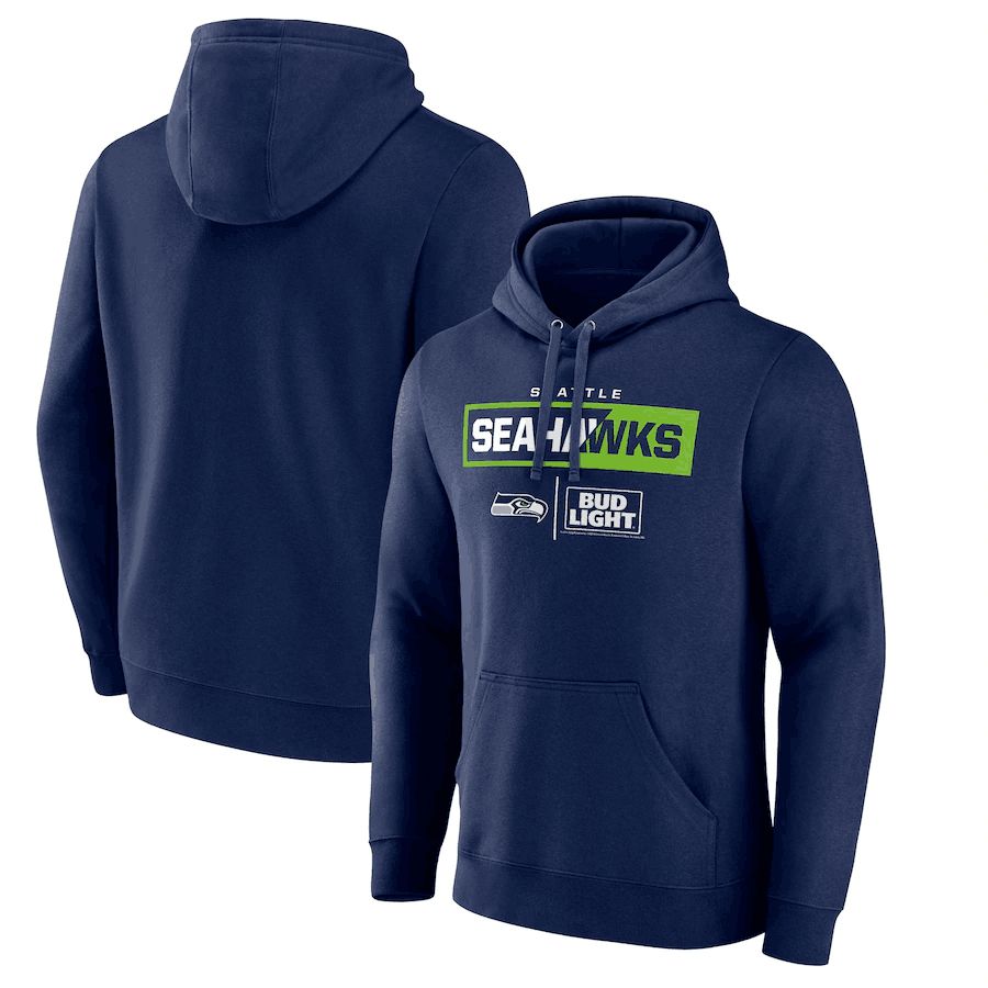 Men 2023 NFL Seattle Seahawks blue Sweatshirt style 1->seattle seahawks->NFL Jersey